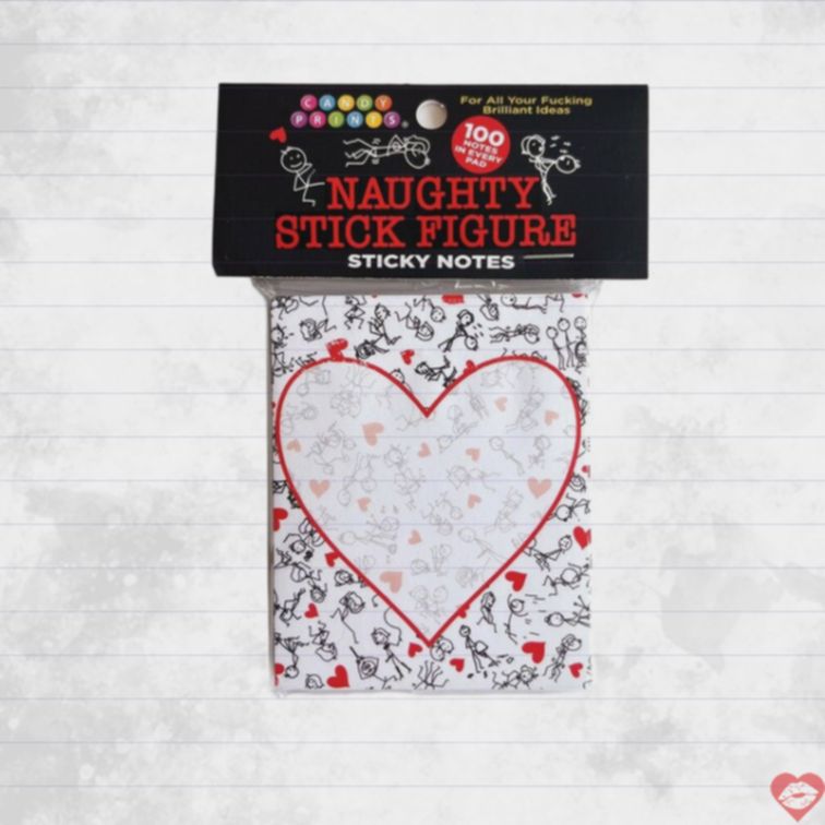 Ghi Chú Naughty Stick Figure Dính Nghịch Ngợm Hài Hước 