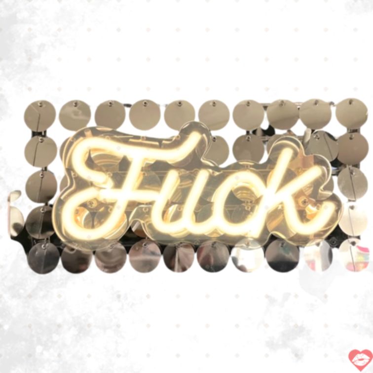 Bảng Neon Fuck LED Chill Decor Phòng Ngủ Hài Hước 