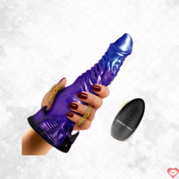 Diabolos Dildo 24cm Rung Đẩy Quỷ Dữ Thú Vị Mạnh Mẽ 