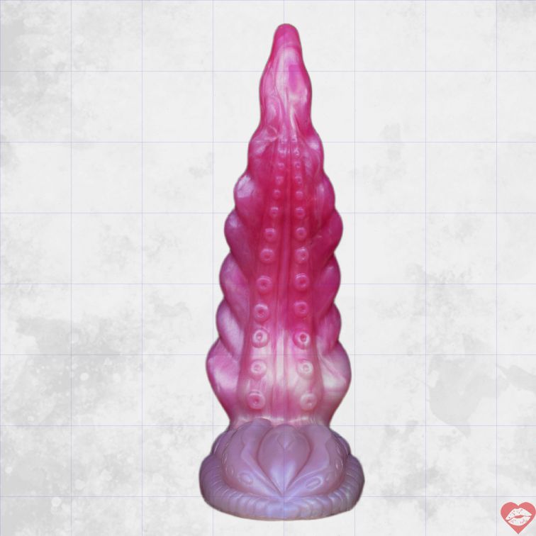 9 Inch Tentacle Dildo Quái Hồng Cong Khổng Lồ Phê 