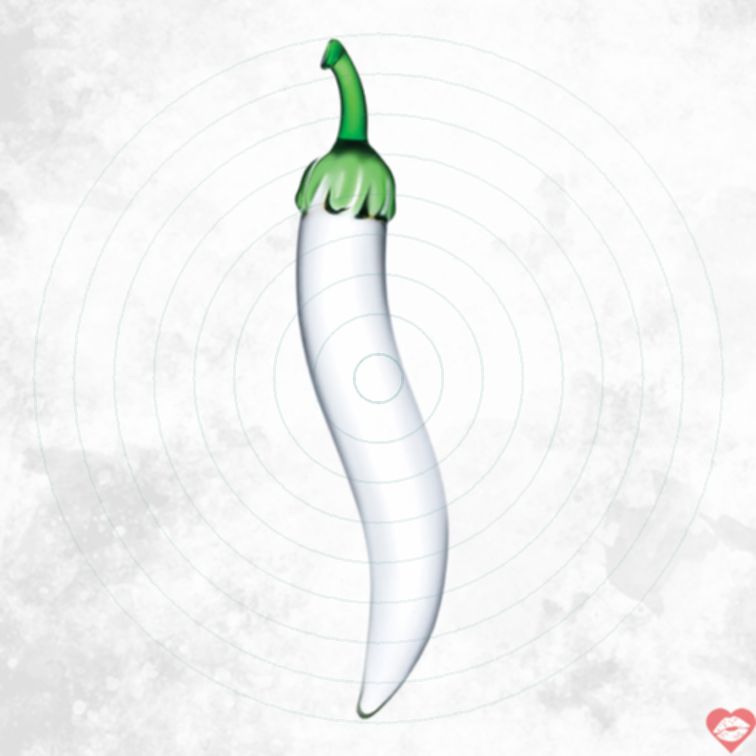 Chili Pepper Dildo Kính Ớt Gợi Cảm Cay Nồng 