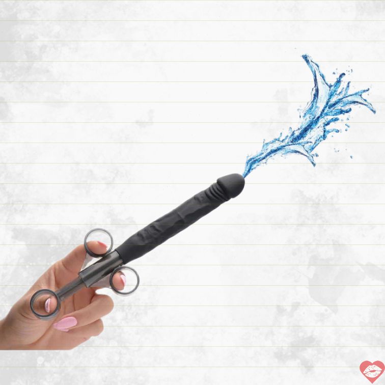 Jizz Shooter Dildo Bơm Tinh Silicon Thực Mạnh 