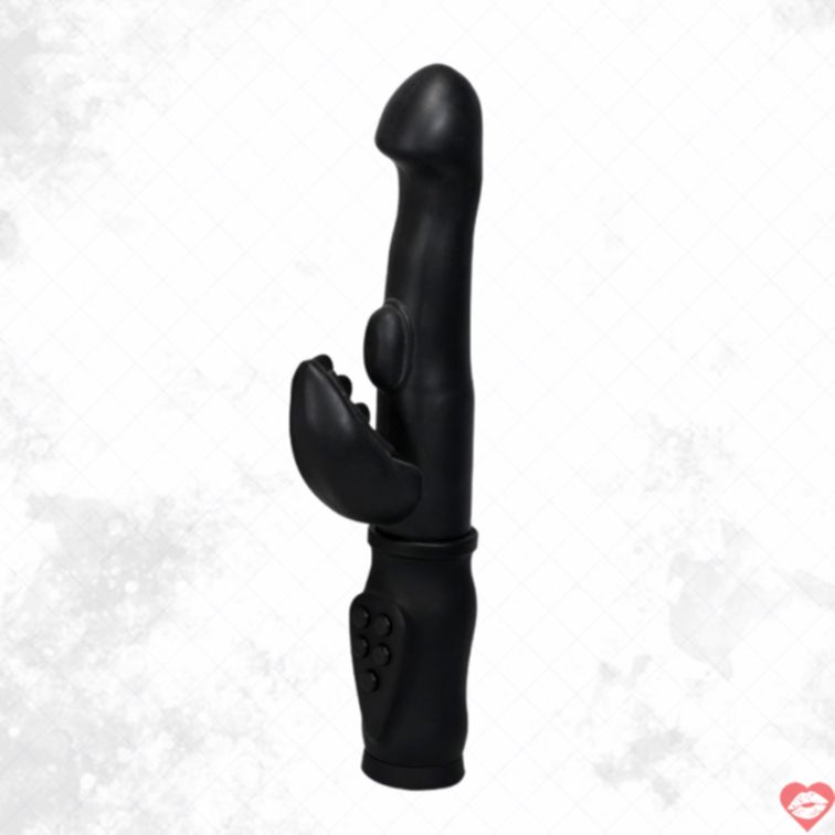 Fact Rabbit Đen 23.8cm Ba Động Cơ Kích Thích Đỉnh 