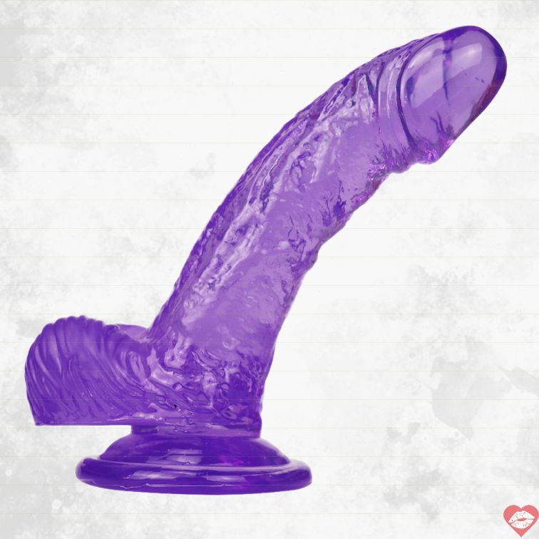 Dildo Jelly Tím 6Inch Cong Gspot Mềm Dịu Dâm Đãng 