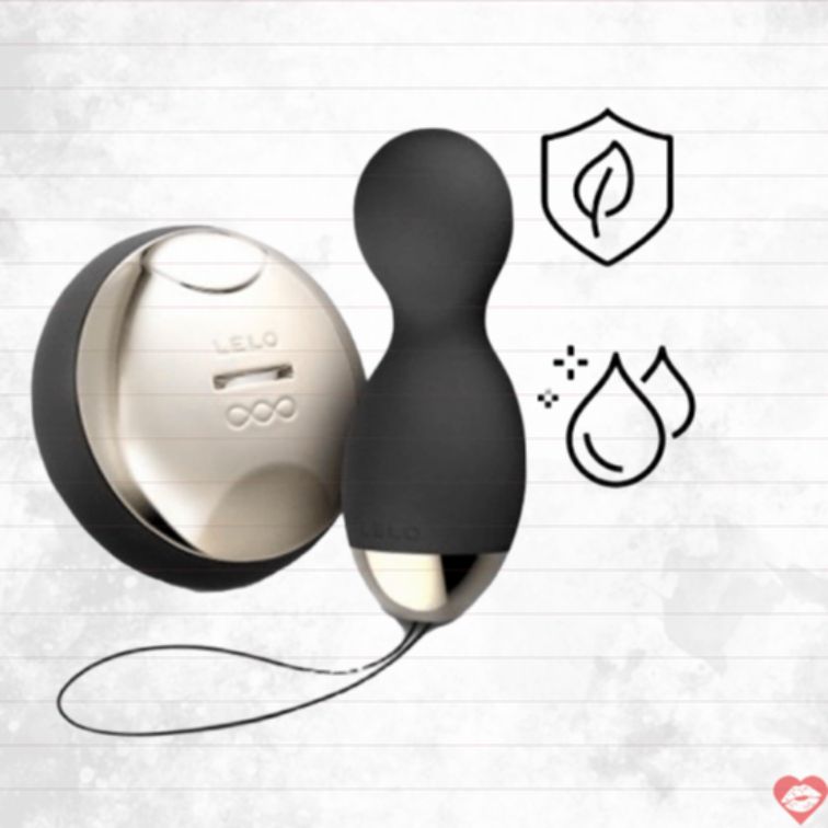 Lelo Hula Beads Đen Xoay Rung Remote 9.8cm 