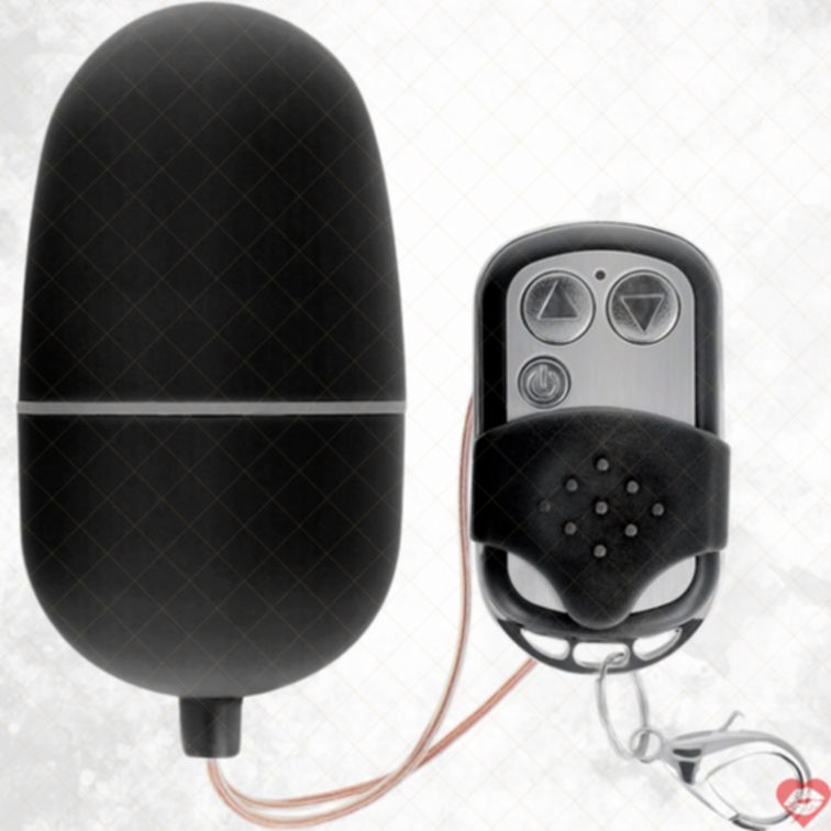 Trứng Rung Đen M Remote Tây Ban Nha 3.4cm 