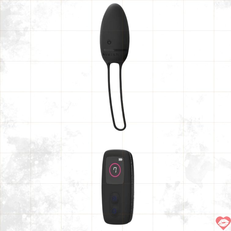 Trứng B Swish Bnaughty Remote Đen Waterproof 