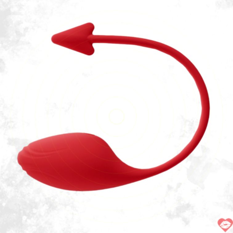 Trứng Rung Thủy Tinh Đỏ Secwell App Nhạc Sướng Đỉnh 