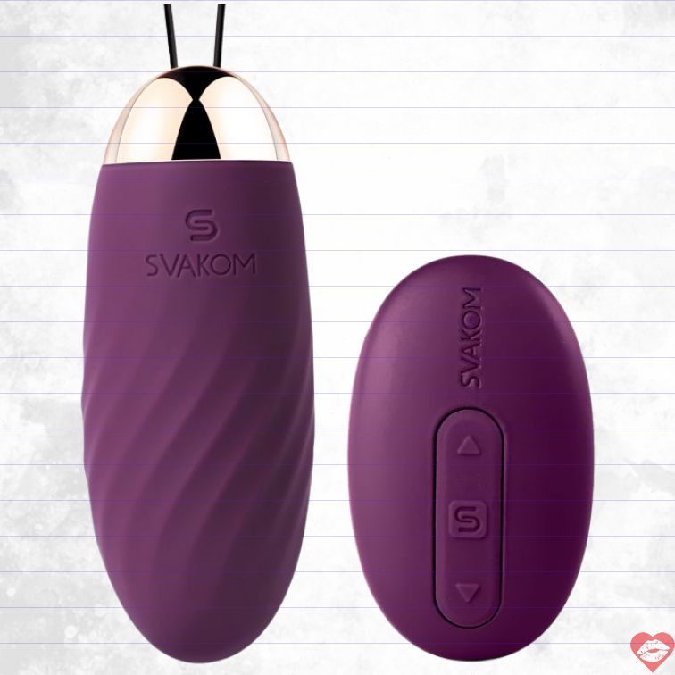 Trứng Rung SVAKOM Elmer Tím Remote Êm Ái 