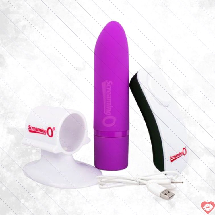 Bullet Tím Screaming O Remote Mỹ Waterproof Siêu Hút 