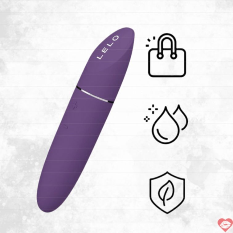 Lelo Mia 3 Lipstick Clit Tím Hồng Rung Tập Trung 