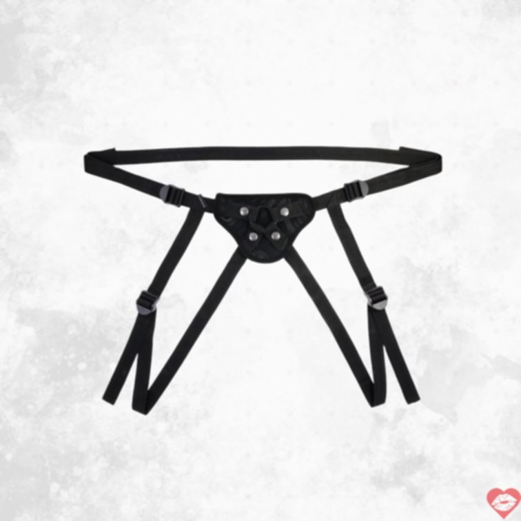 Strap-on Velvet Noir Xám Da Quyền Lực 