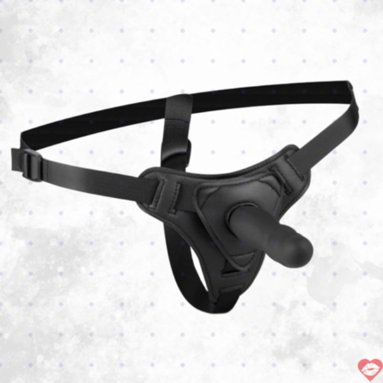 Easytoys Strap On Đen Silicone 13cm Mềm Mịn Thăng Hoa 