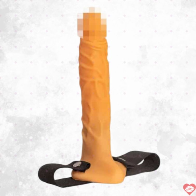 Strapon Rỗng Jaga Jaga 20cm Da Thật Đam Mê Hoang Dã 