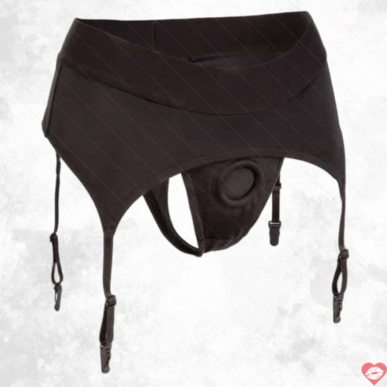 CalExotics Boundless Strap-on Thong Đen S/M Quyến Rũ 