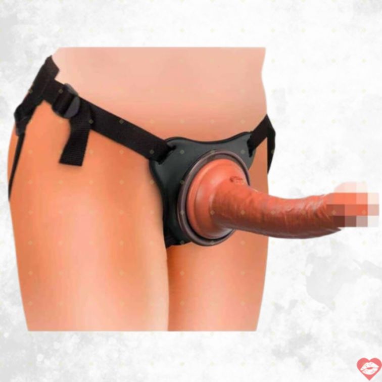 King Cock Strapon Pipedream Đen Silicone Thoải Mái 