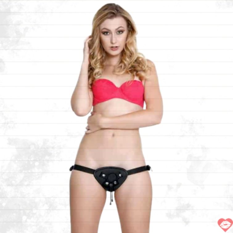 Strapon harness Evolved da đen lasso điều chỉnh gợi cảm 