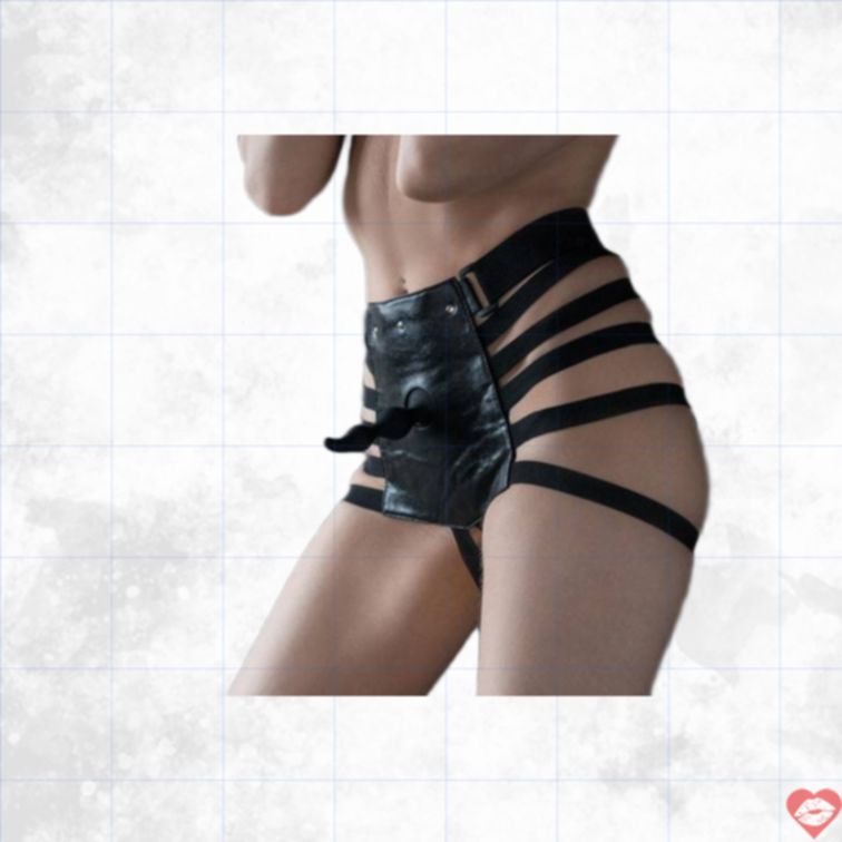 Strap On Lola Plug Đít Đen Nóng Bỏng 