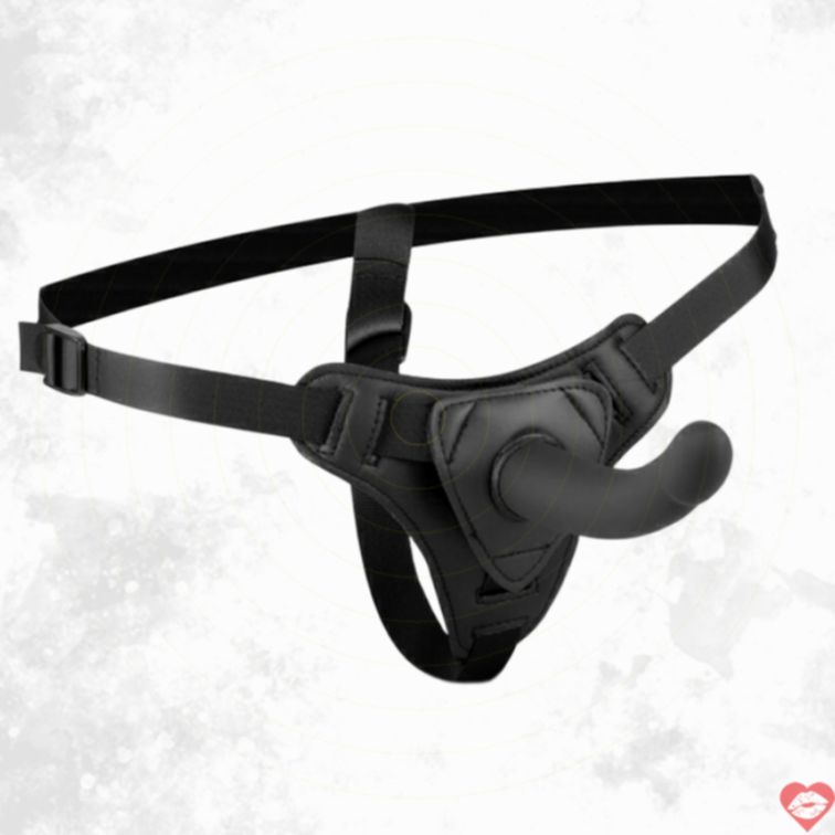 Strap-On Harness Easytoys Đen 13.5cm Siêu Hài Hòa 