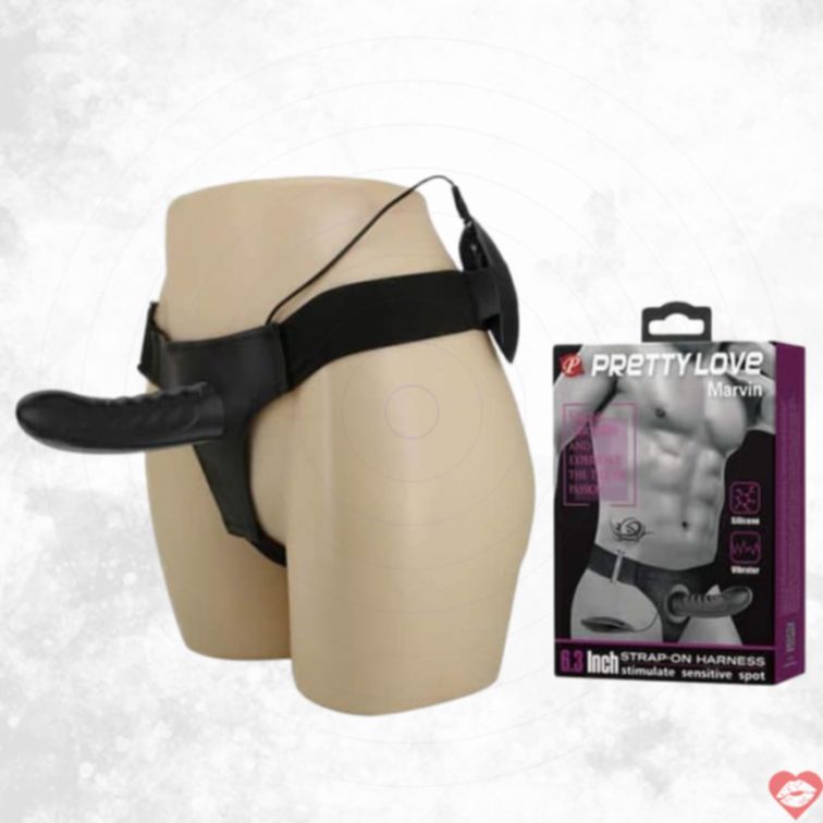 Marvin Baile Strapon Rỗng Rung Đen 16cm[dochoius]​ 