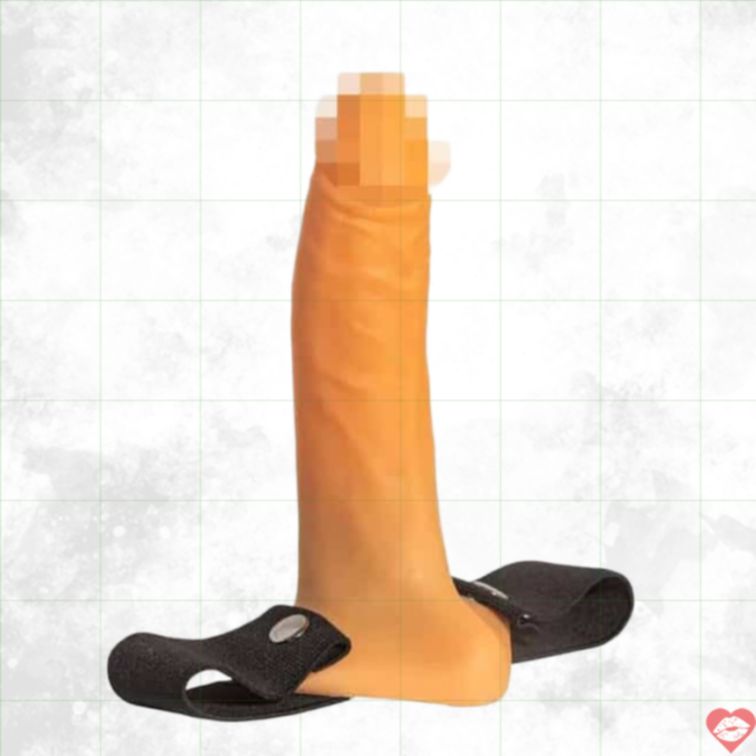 Strapon Rỗng Jaga 17.6cm Da Liễu Hoang Dã Đỉnh 