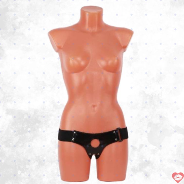 BDSM Arsenal Strapon Da Đen Láng Bóng 