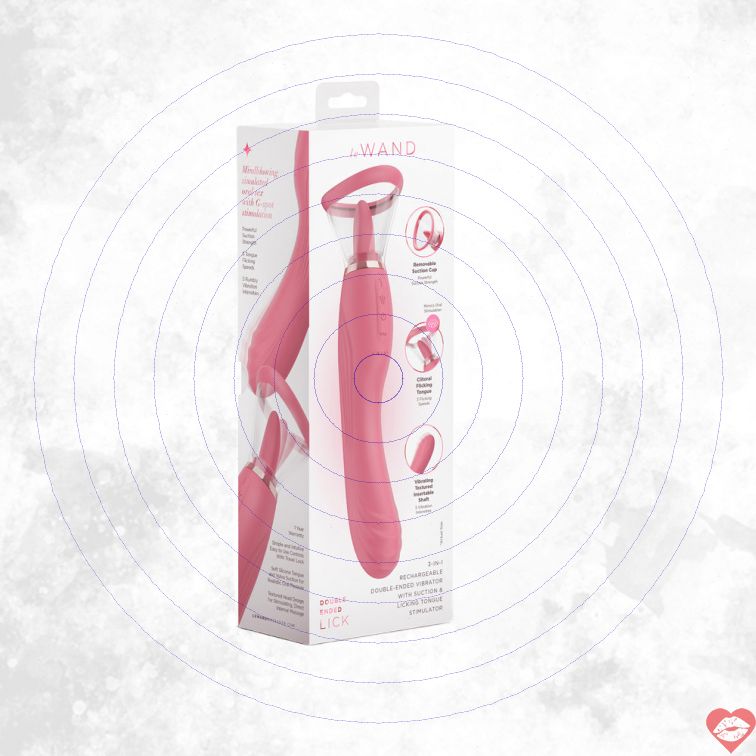 Le Wand Lick lưỡi liếm G-spot 2 đầu sạc siêu đỉnh 