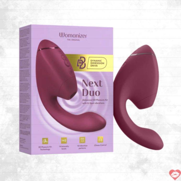 Womanizer Next Duo Hút G-Spot Rung Không Khí Kép 